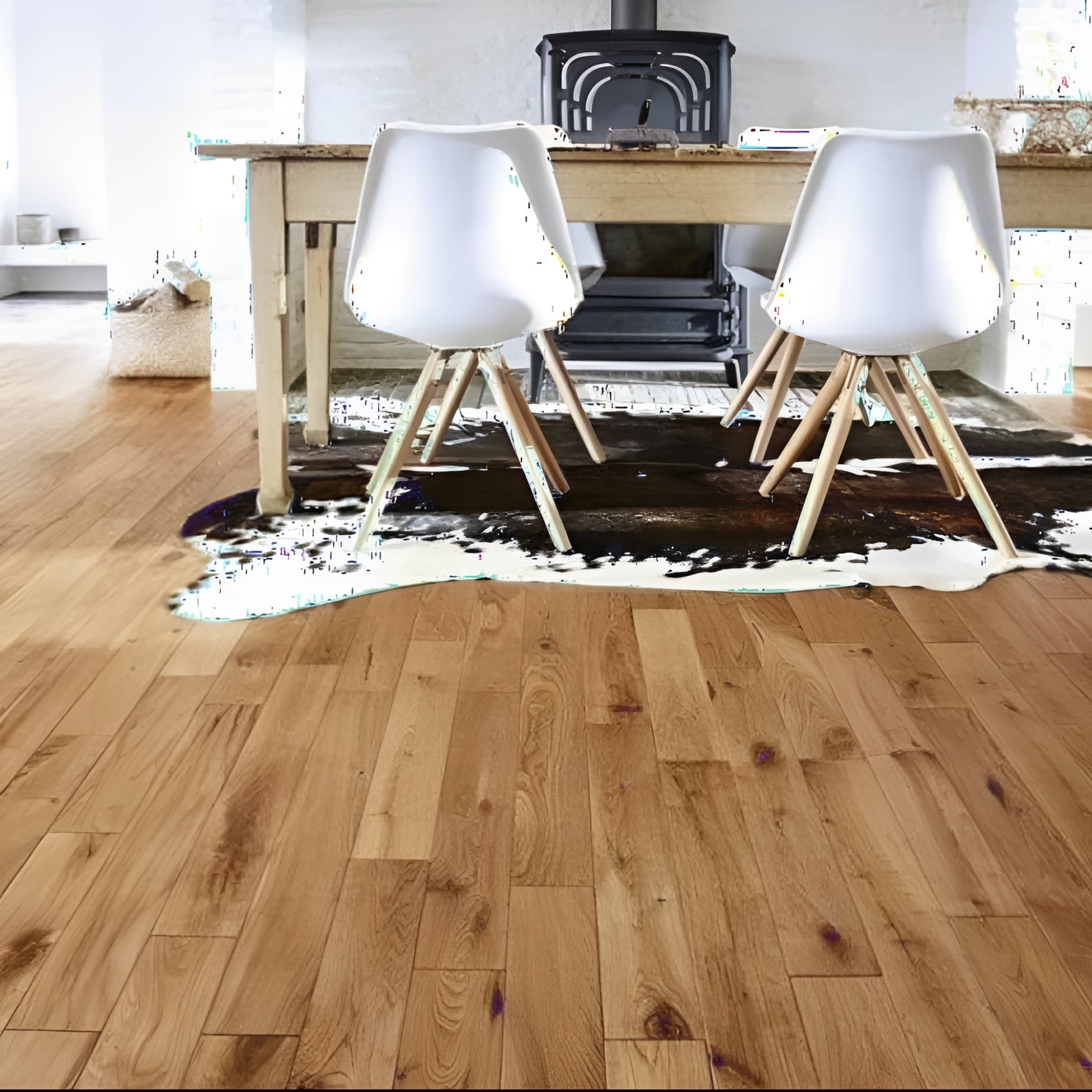 Parquet chêne Massif Bourgogne natural Verni Extra mat