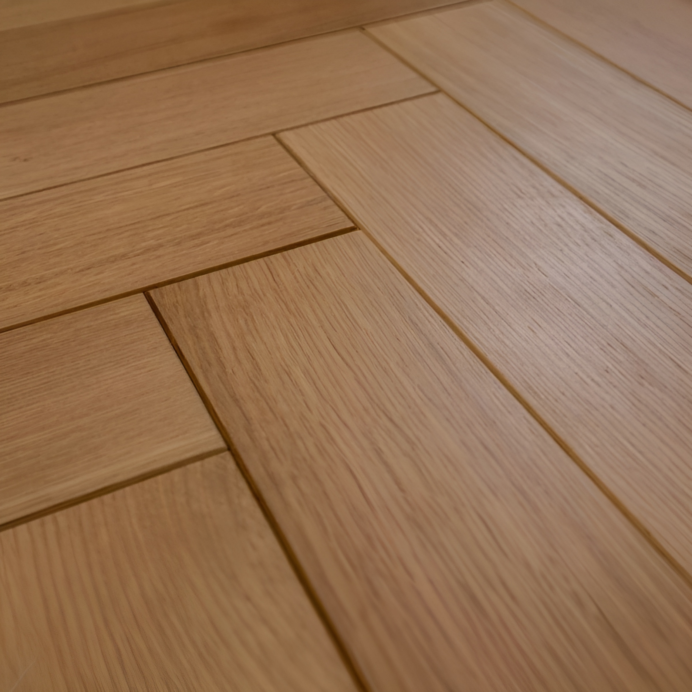 Parquet en chêne contrecollé Premier - Bâton Rompu - Vernis Mat