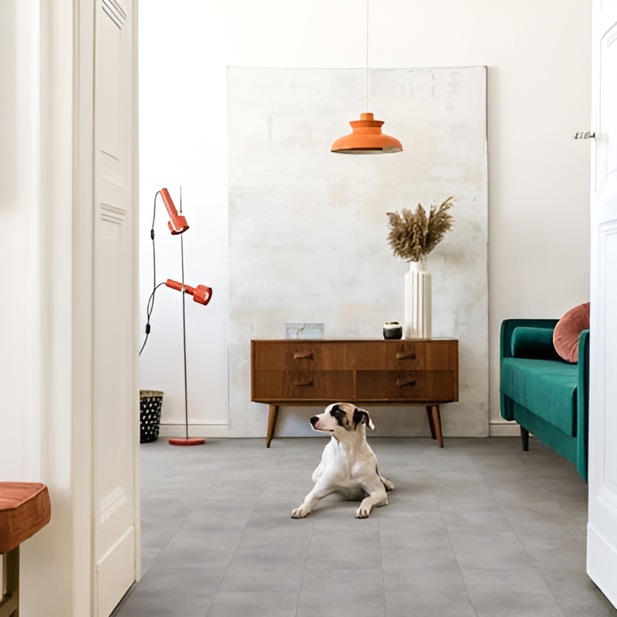 Dalles en vinyle  - Venise 615x615 - Galet