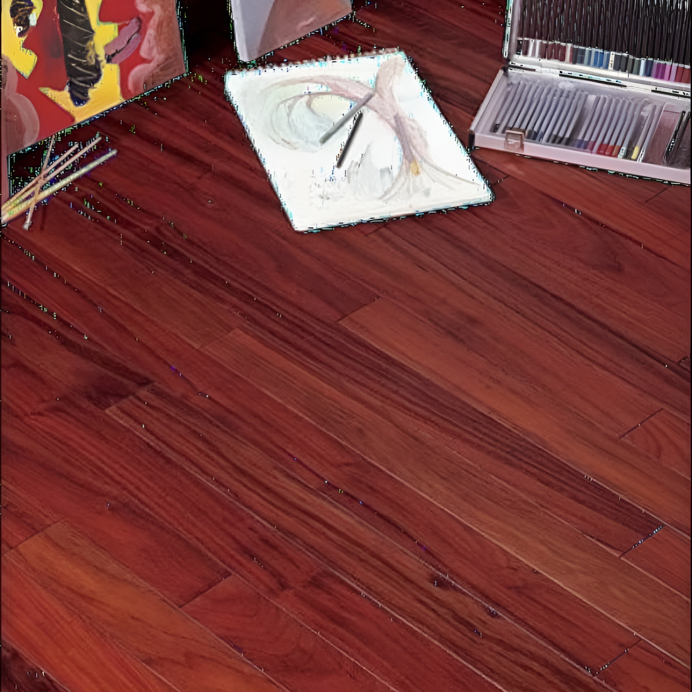 Parquet massif Padouk