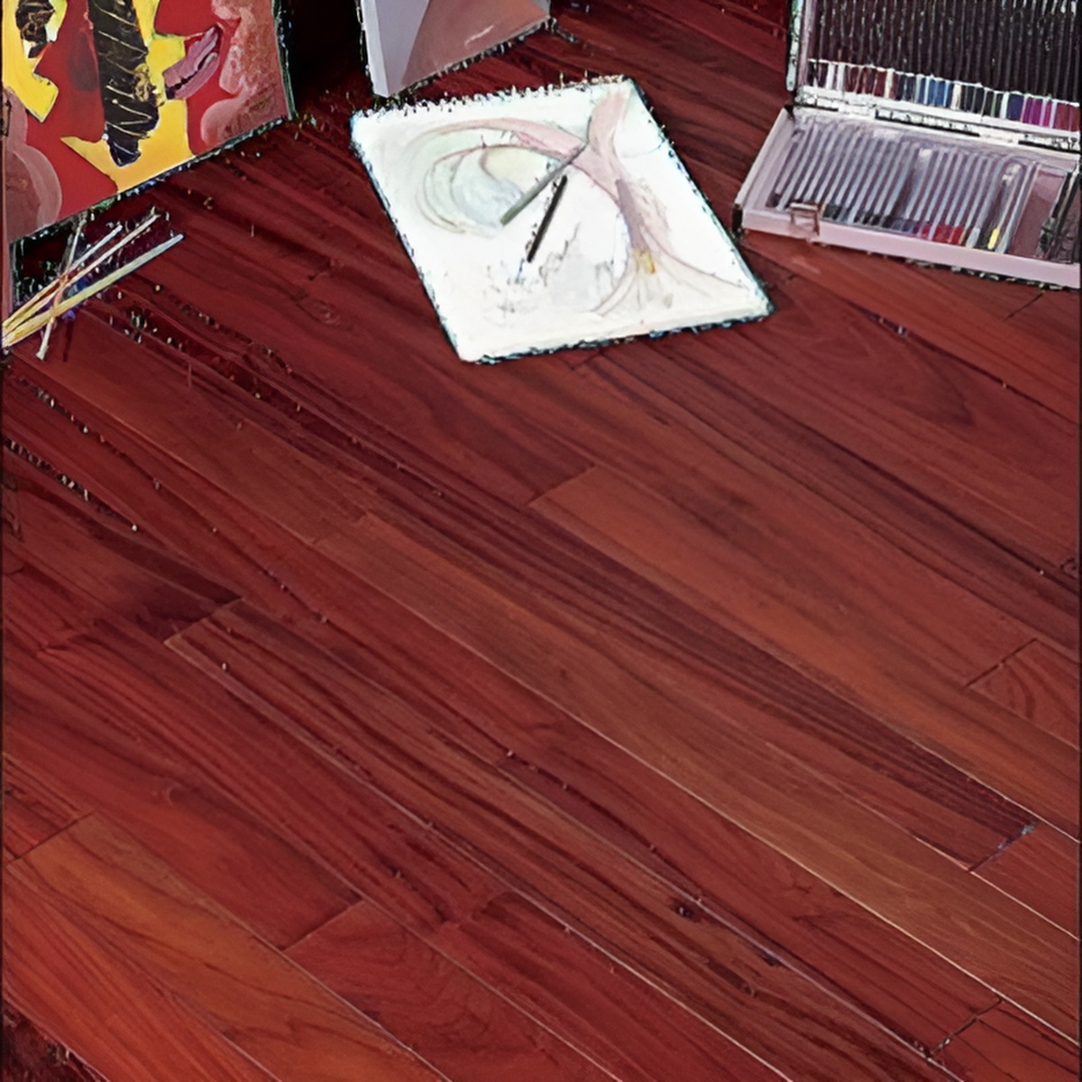 Parquet en bois exotique massif de Padouk