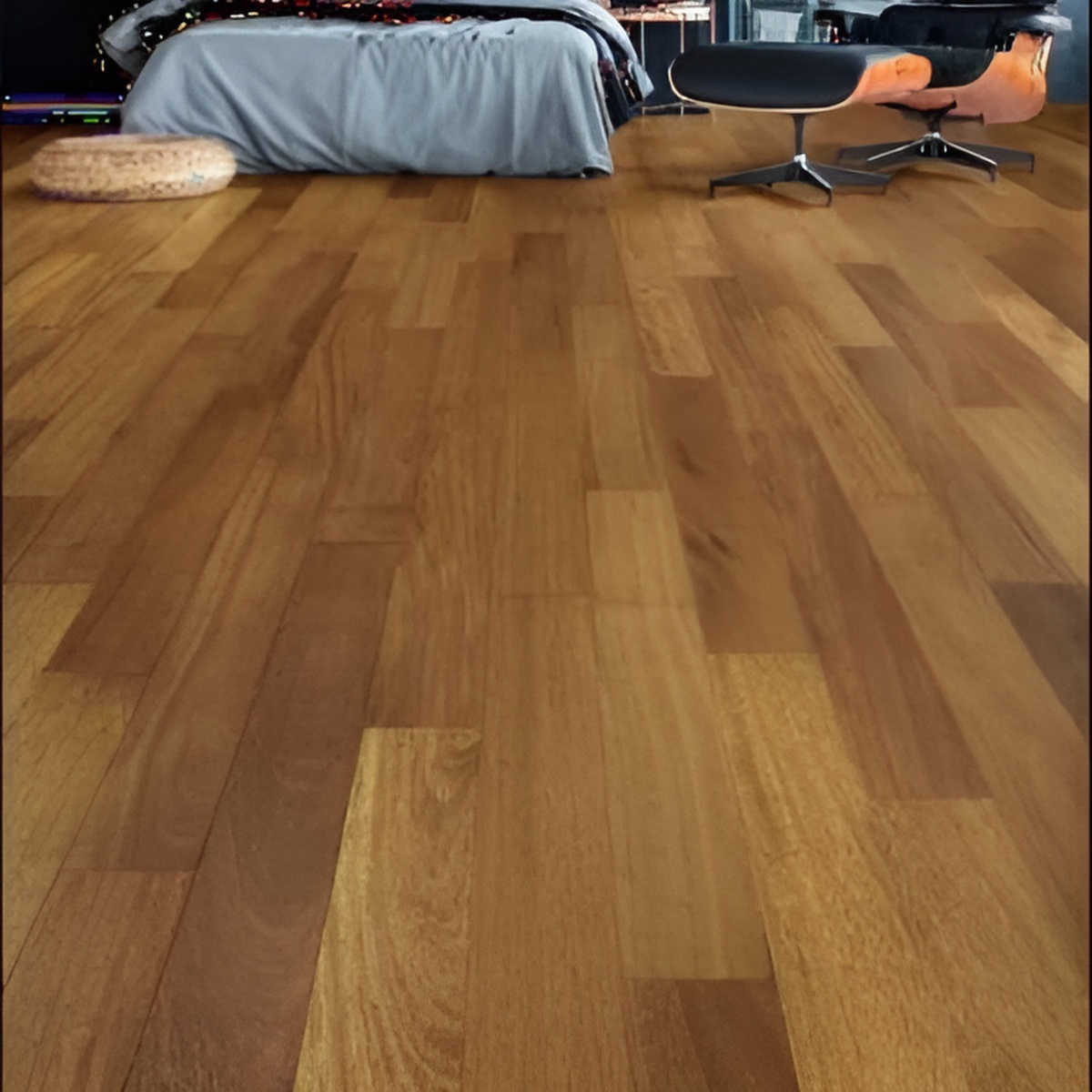 Parquet massif Iroko