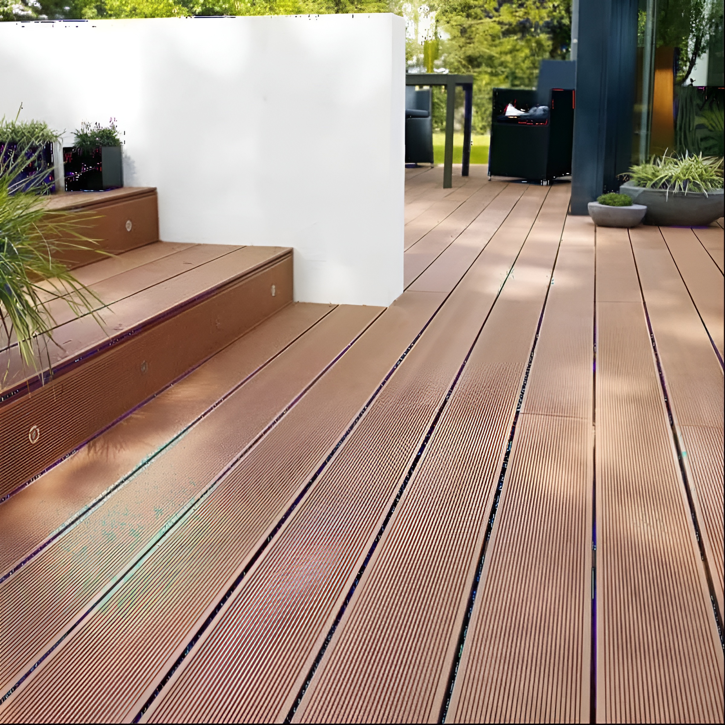 Lame de terrasse Composite - Marron