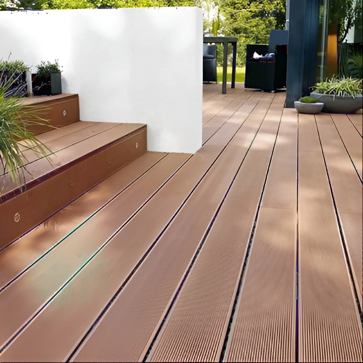Lame de terrasse Composite - Marron