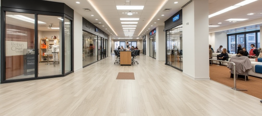 parquet flottant centre commercial