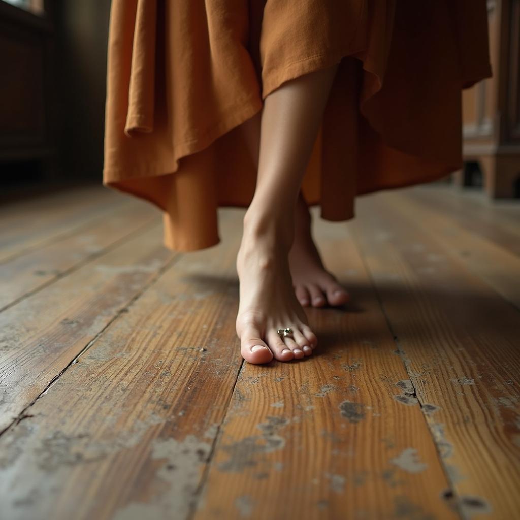 Le charme du parquet vieilli